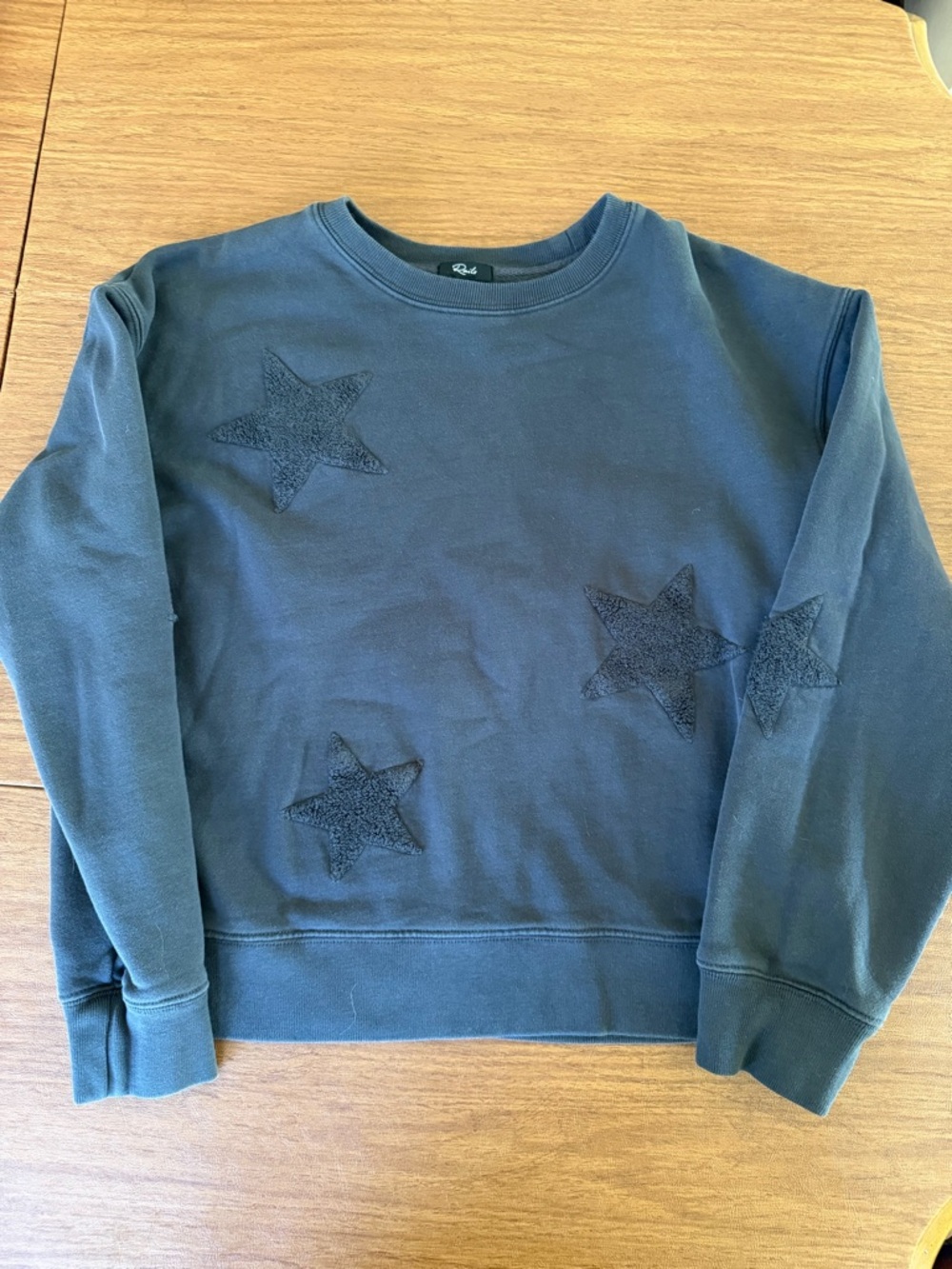 Rails Navy Fleece-Lined Crewneck Sweatshirt